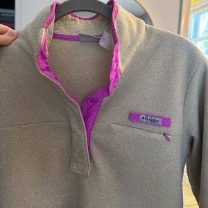 Vintage Hot Pink Columbia Fleece/ Performance Fishing Gear